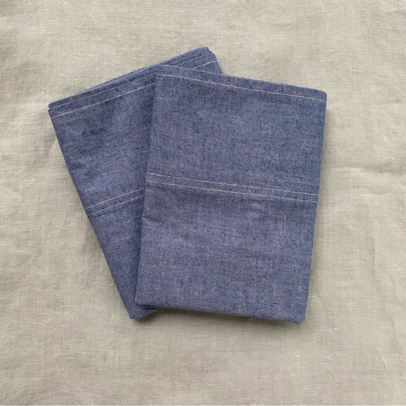 Ralph Lauren Other - Set of 2 Ralph Lauren Home blue label blue chambray Standard pillow cases
